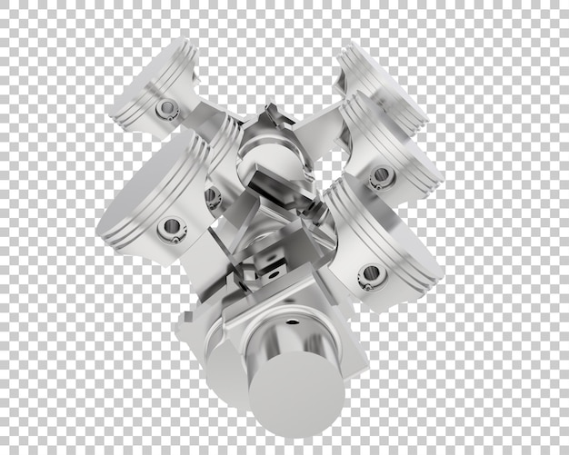 Albero a gomiti isolato su sfondo trasparente 3d rendering illustrazione
