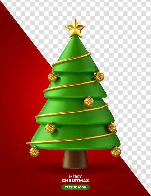 Albero di Natale 3d render