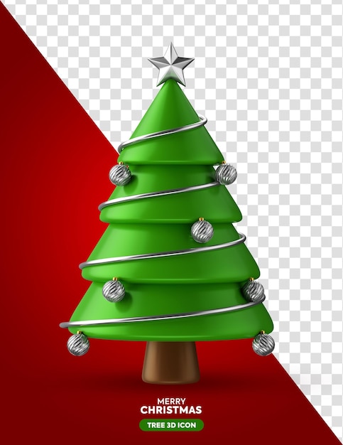 Albero di Natale 3d render
