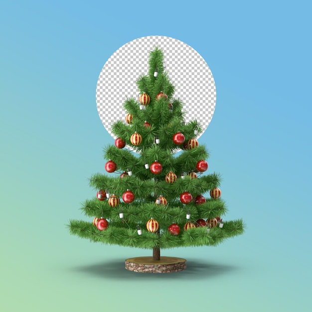 albero di natale 3d rendering