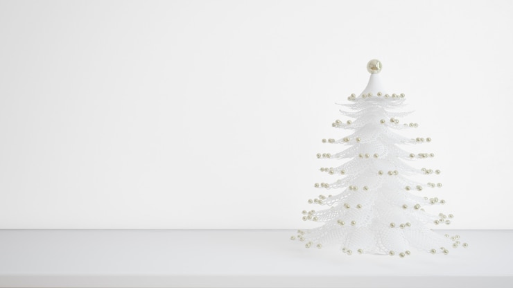 PSD albero di natale bianco
