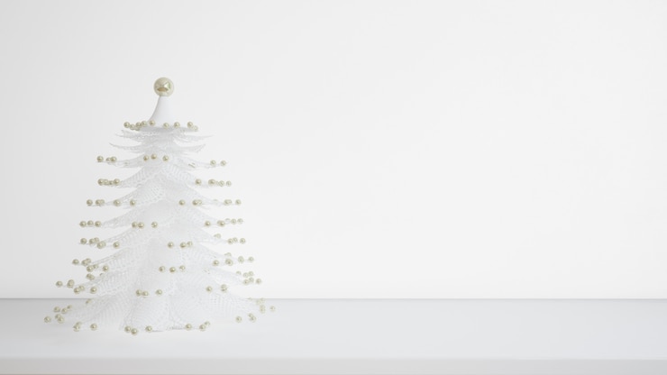 PSD albero di natale bianco