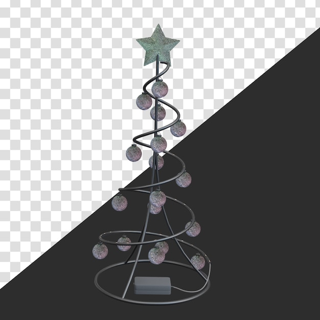 albero di natale in plastica