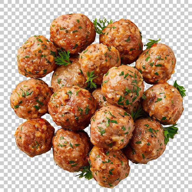 PSD albondigas png avec un fond transparent