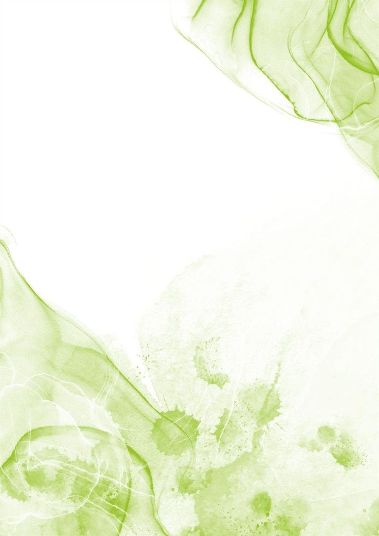 PSD alcohol ink illustration with transparency overlay green color