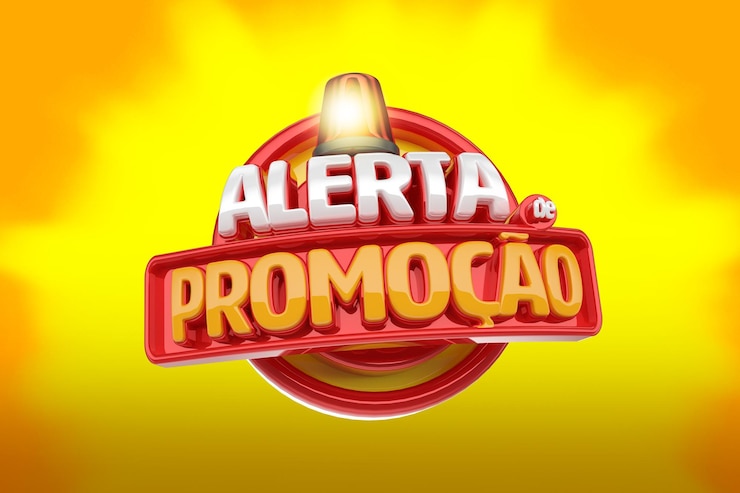 PSD alerta de promoción sello 3d