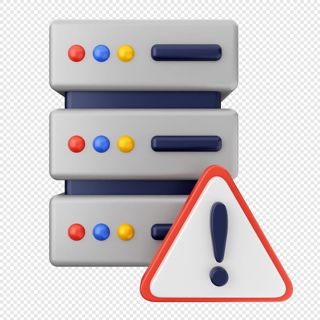 Alerte d'avertissement du serveur de protection de la sécurité Internet 3D
