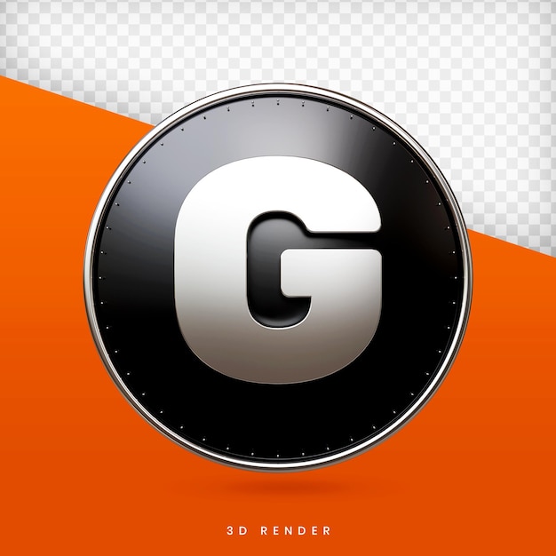 alfabeto 3d render premium ps