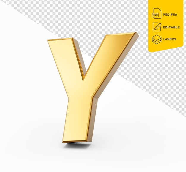 Alfabeto dorado y sobre fondo aislado Números de letras doradas 3D Ilustración 3d