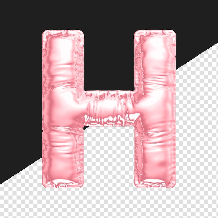 PSD alfabeto de procesamiento 3d transparente