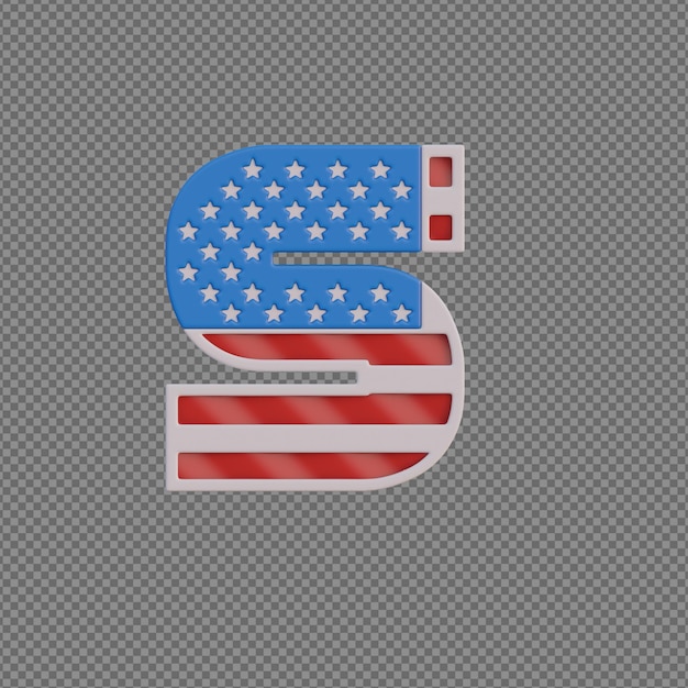 PSD alfabetos de objetos 3d com fundo transparente