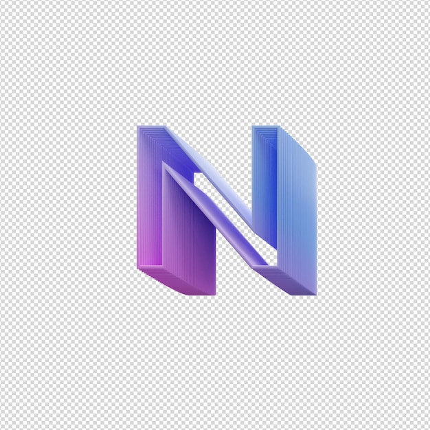 Alfabetos de texto de néon 3d