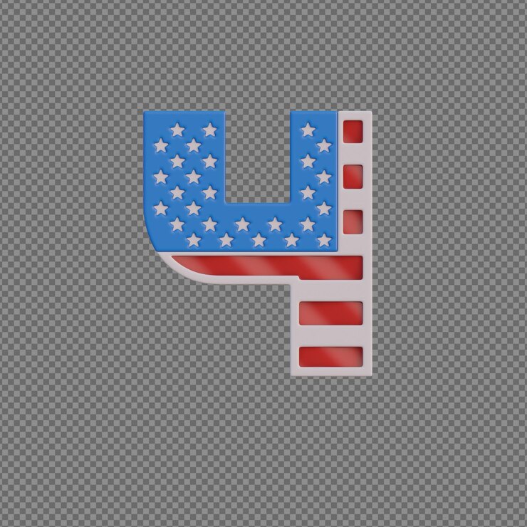 PSD alfabetos de objetos 3d con fondo transparente.