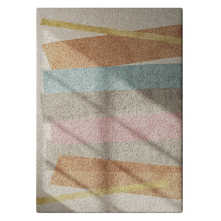PSD una alfombra colorida con rayas de diferentes colores