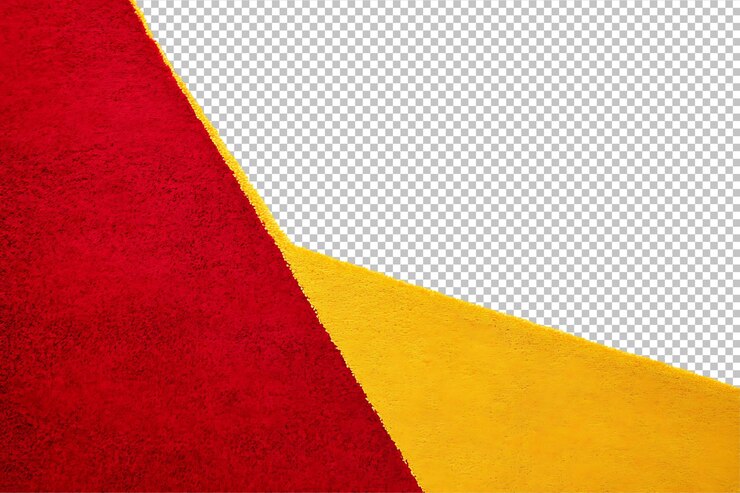 PSD una alfombra roja y amarilla