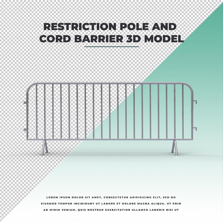 PSD alfombra roja barra de restricción y barrera de cordón