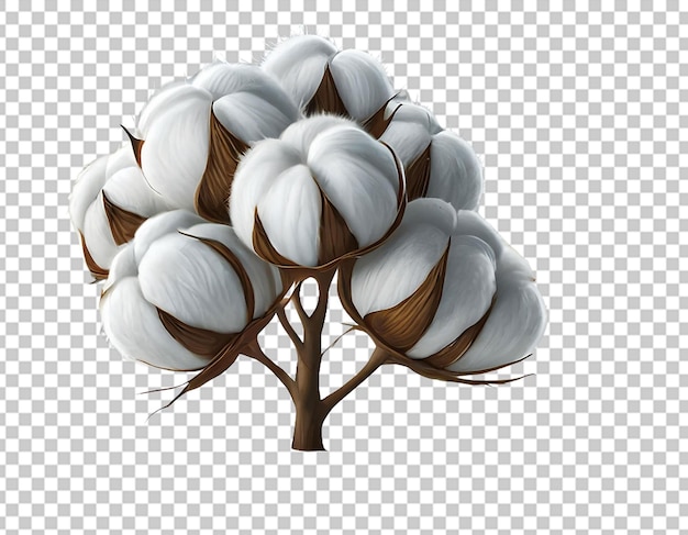 Algodão branco 3d