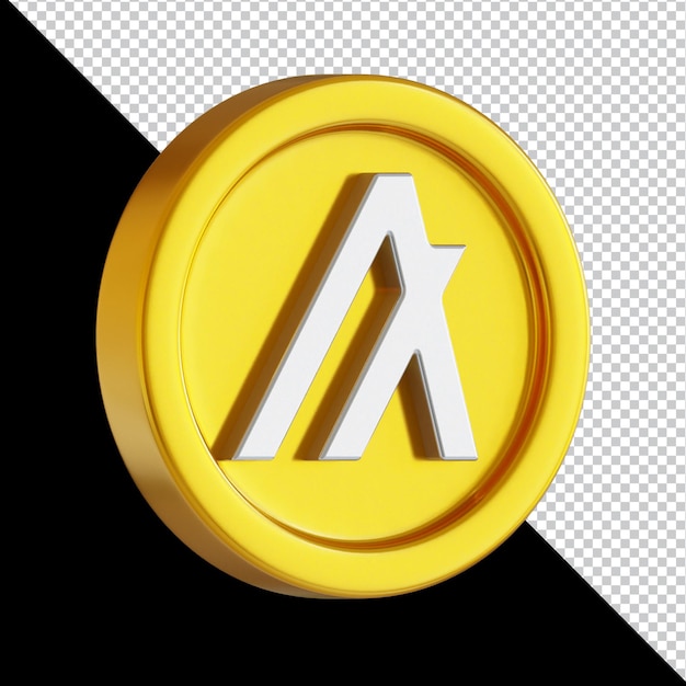 Algorand algo criptomoeda moeda ilustração de renderização 3d