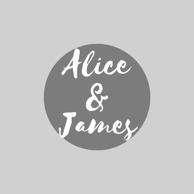 Alice James - Design de convites de casamento