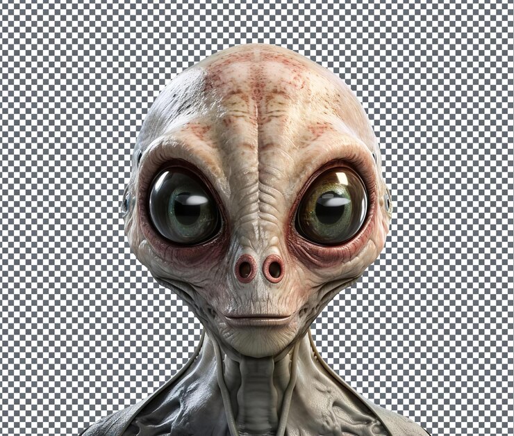 PSD alien portrait