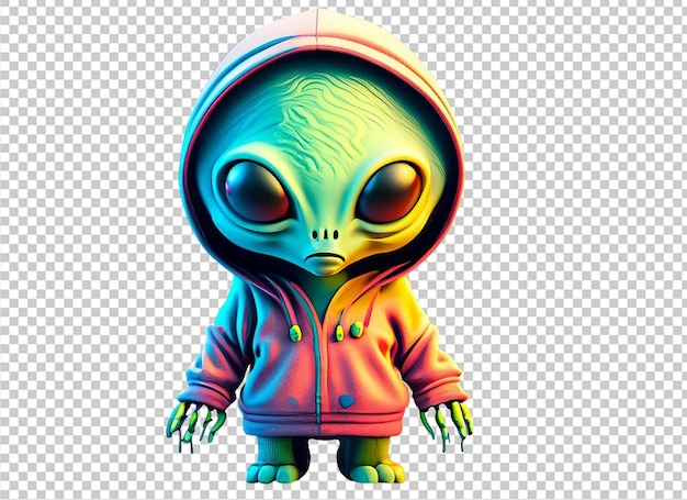 Un alienígena lindo en 3d