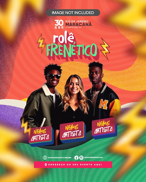 Alimentação de cartazes de eventos do clube