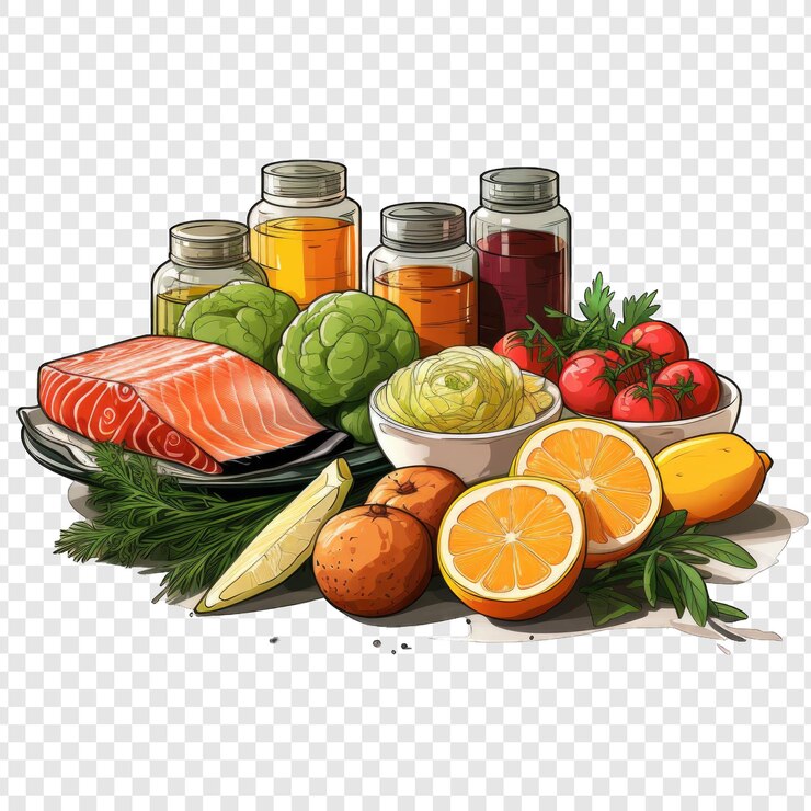 PSD alimentação de fitness estilo isolado png com fundo branco generativo ia