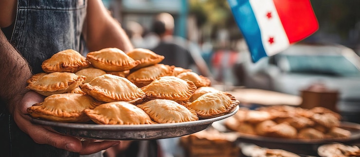 PSD alimentação de rua delícia empanadas frescas