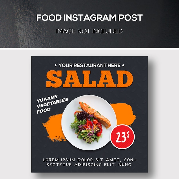 PSD alimentation instagram post