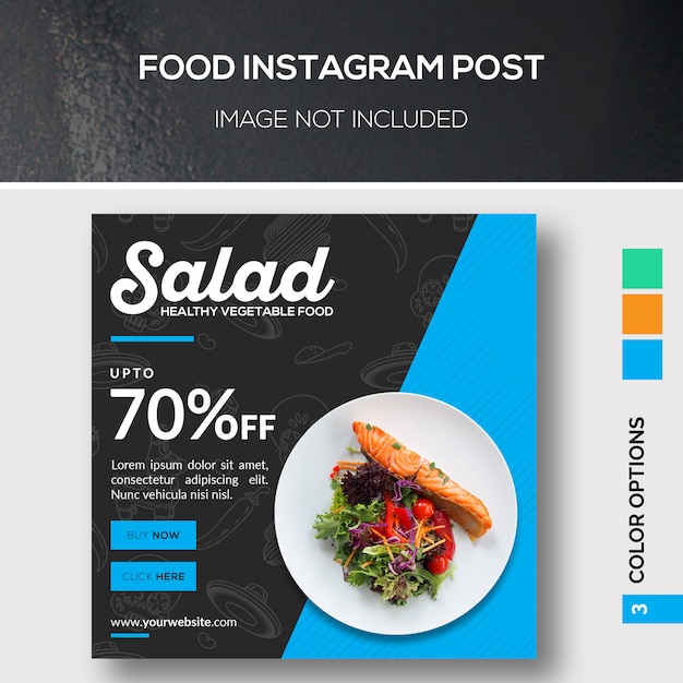 PSD alimentation instagram post