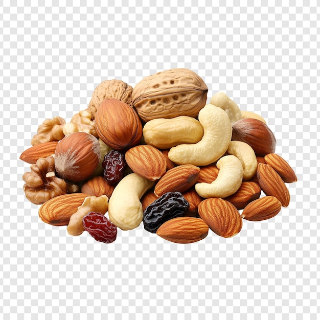 aliments isolés sur des tissus transparents