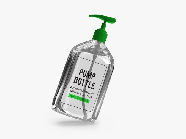 Alkohol gel pumpflasche mockup m