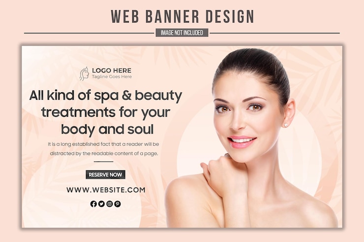 PSD alle arten von spa- und schönheitsbehandlungen für körper und seele psd großes, bearbeitbares design für webbanner