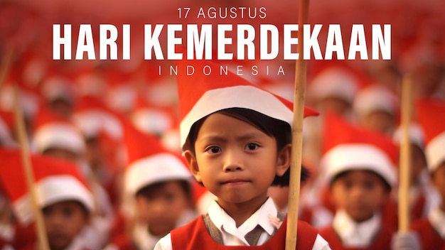 Alles Gute zum Unabhängigkeitstag Indonesiens, 17. August