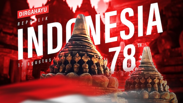 PSD alles gute zum unabhängigkeitstag indonesiens, 17. august