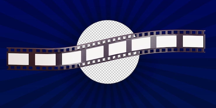 PSD allons au cinéma ensemble d'icônes 3d