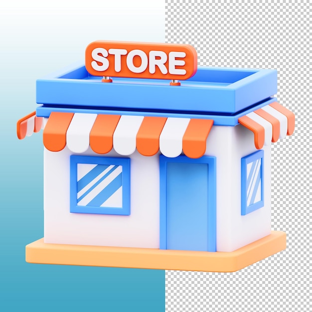 Almacenar ilustración 3D