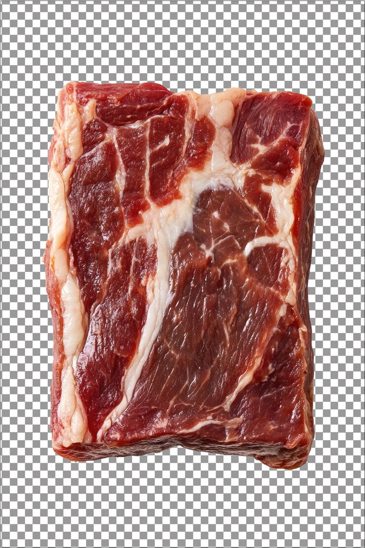 PSD almeja de cerdo a la barbacoa perfectamente sazonada y cocida lentamente para la ternura hiperrealista playa blanca aislada