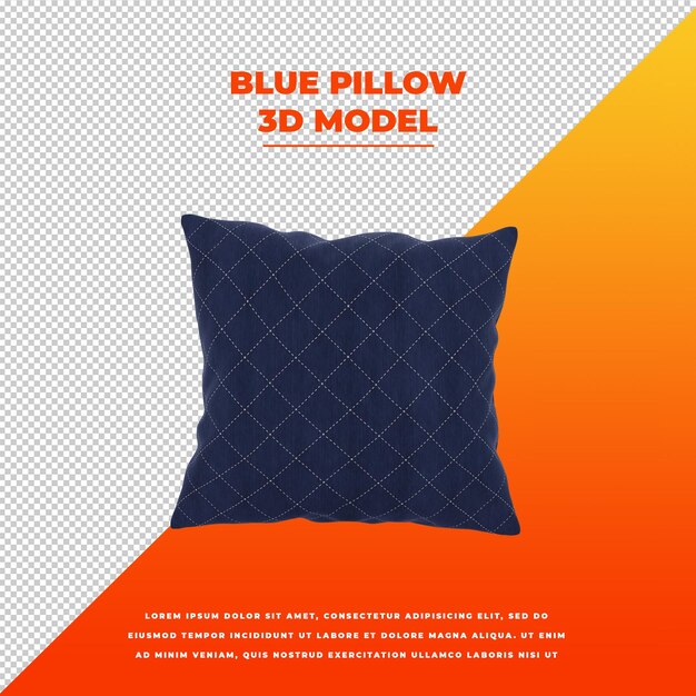 Almohada azul