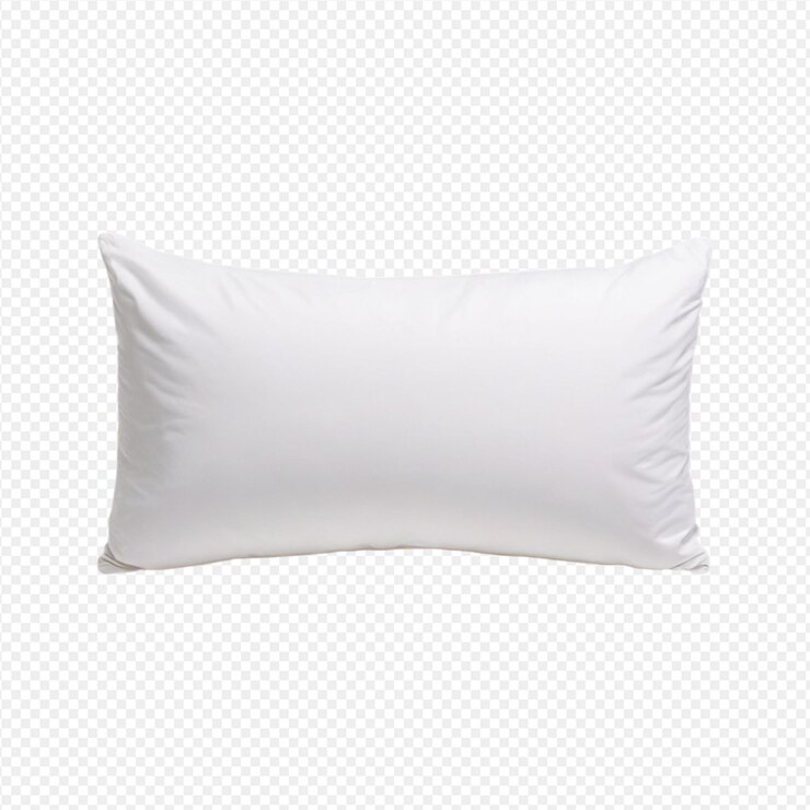 PSD almohada blanca de textura suave de forma rectangular decoración del dormitorio lino limpio ropa de cama cómoda
