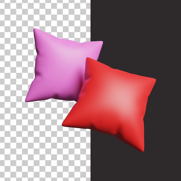 almohada en renderizado 3d