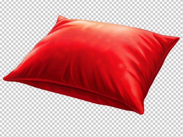 Almohada roja cuadrada