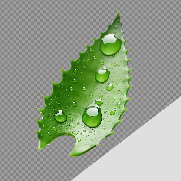 PSD aloe vera png aislado sobre fondo transparente