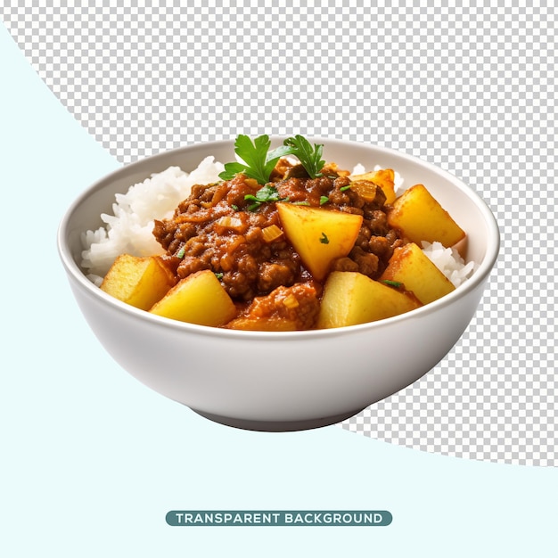 PSD aloo keema comida indiana