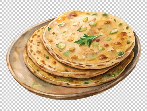 PSD aloo saboroso ou paratha de batata