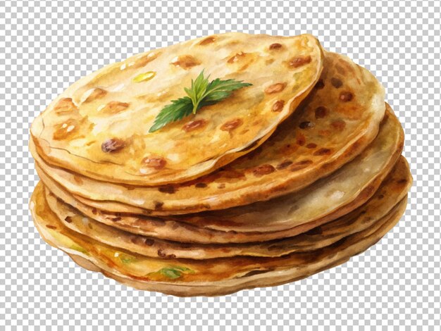 PSD aloo saboroso ou paratha de batata