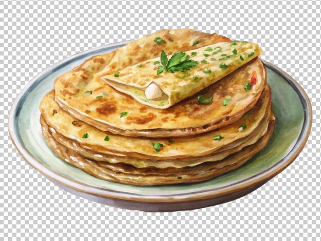 PSD aloo saboroso ou paratha de batata