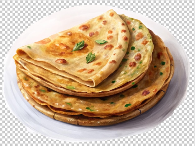 PSD aloo saboroso ou paratha de batata