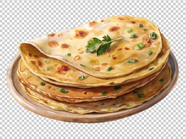 PSD aloo saboroso ou paratha de batata