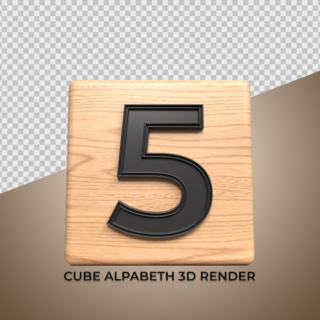 Alphabet 3d 5 Cubes En Bois En Bois Pour Les Entreprises